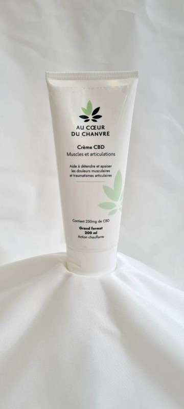 Crème CBD Muscles & Articulations 200ml - Au Coeur du Chanvre