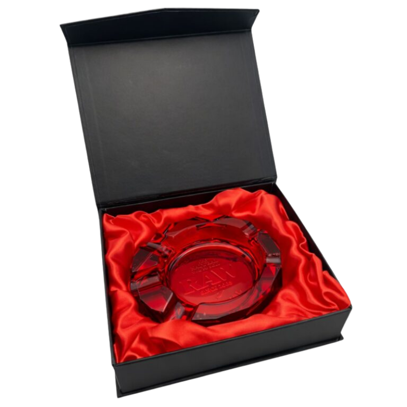 Cendrier en Verre RAW - Ruby - Au Coeur du Chanvre