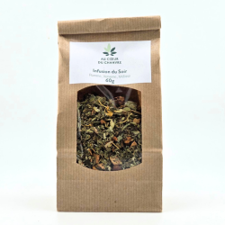 Infusion CBD Au Coeur du Chanvre 60g - Infusion du Soir - Au Coeur du Chanvre