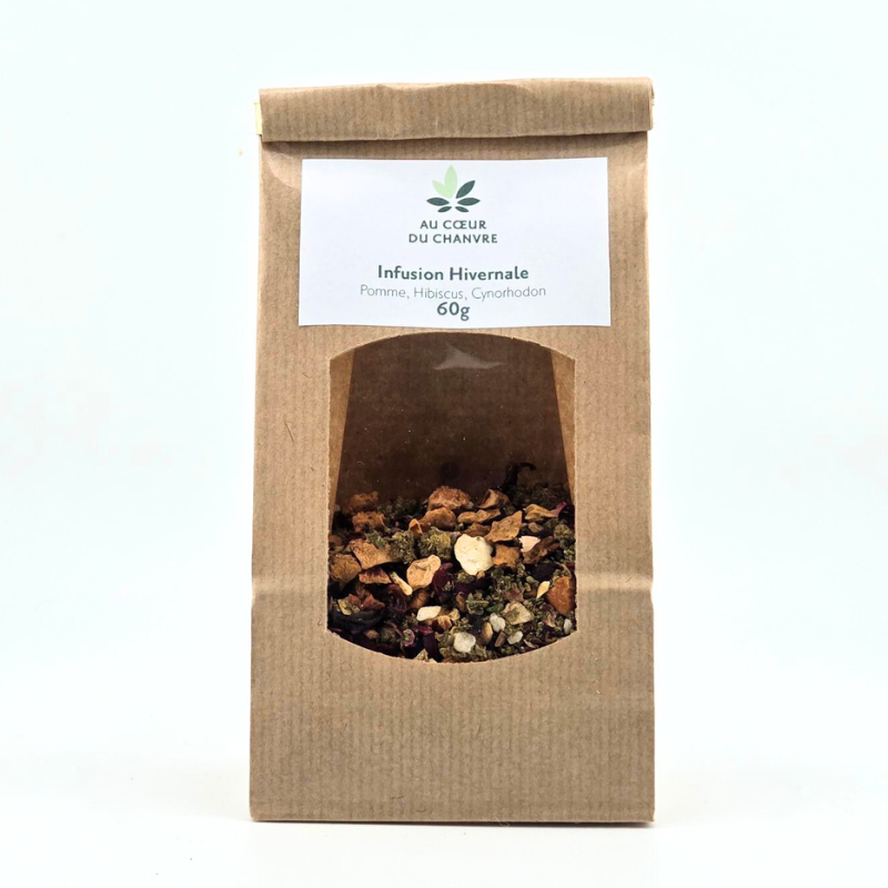 Infusion CBD Au Coeur du Chanvre 60g - Infusion Hivernal - Au Coeur du Chanvre