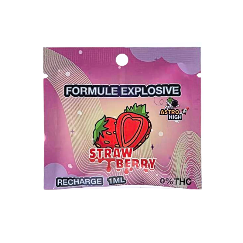 Recharge Puff FUZ - Strawberry 1ml - Au Coeur du Chanvre